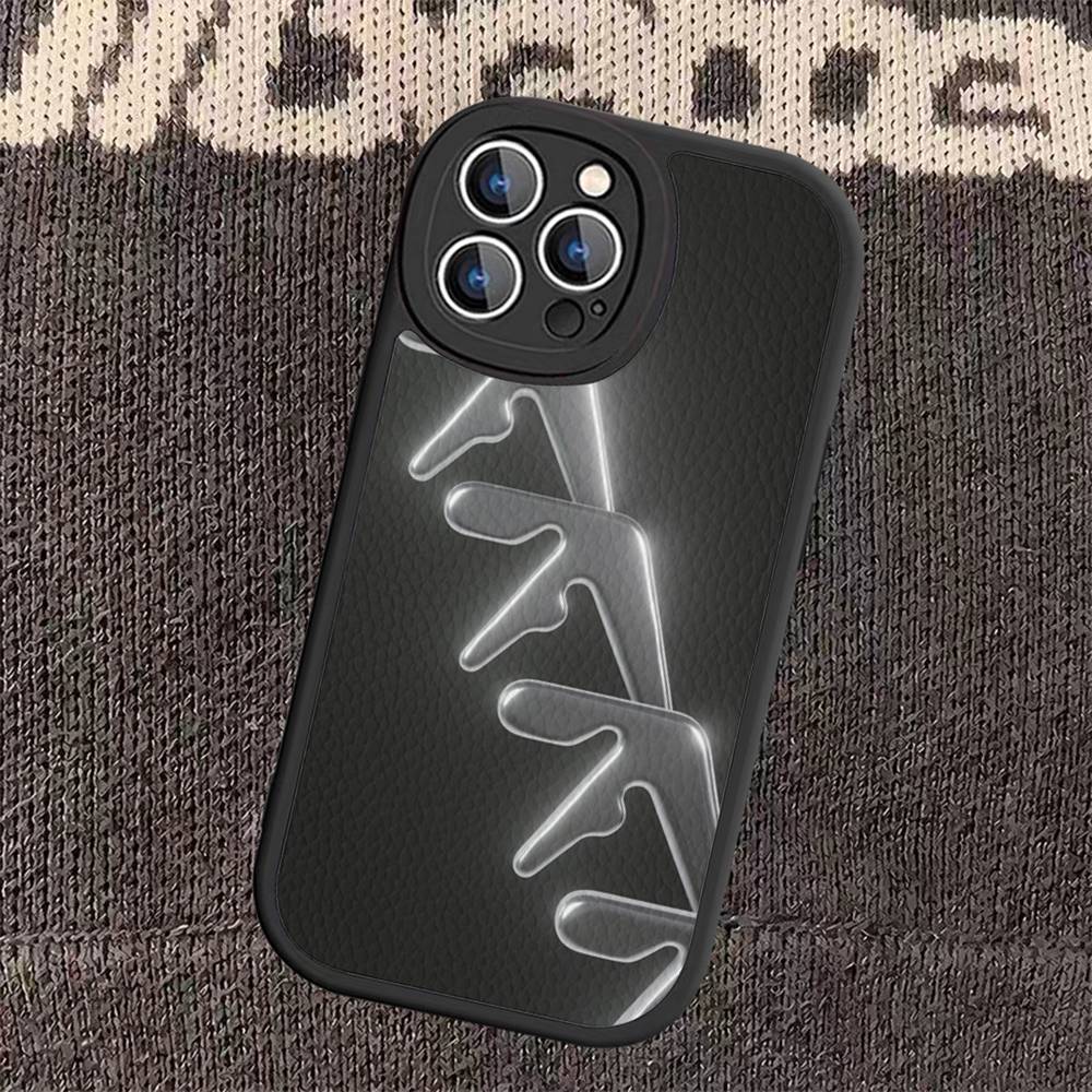 DJ A-Aphex T-Twins Leather Phone Case For iPhone 16 15 14 13 12 11 Pro Max Plus Cover