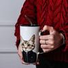 Кружка для пары Милая керамическая кружка для кота Кофе с крышкой Кружки большой емкости с изображением животных Креативная посуда для напитков Кофе Чай Новинка Подарки Молочная кружка