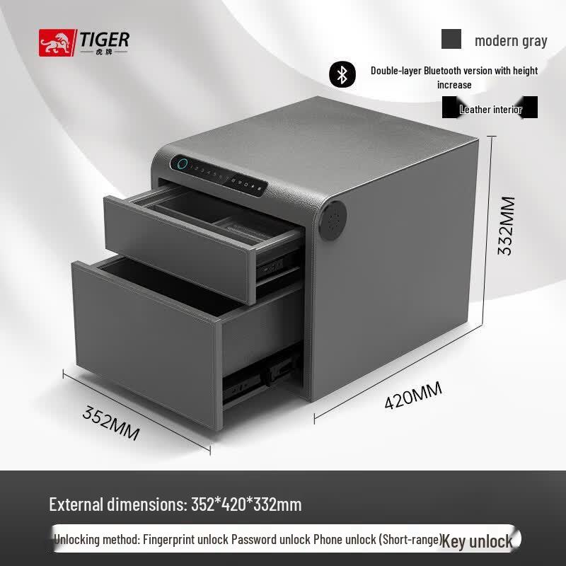 Умный сейф для ящика Tiger Safe с отпечатком пальца и WiFi