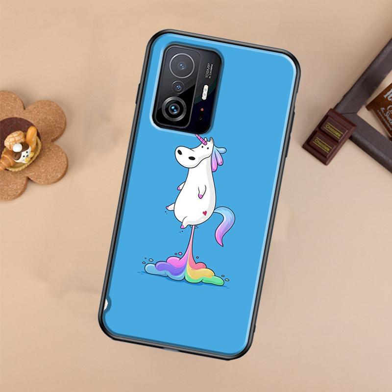 Cartoon Rainbow Unicorn Case For Xiaomi 14T 11T 12T 13T Pro 13 14 Ultra POCO X7 Pro X3 X5 F3 F5 F6 M6 X6 Pro Cover
