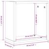 Cube Shelves 2 pcs Smoked Oak 30 x 15 x 30 cm