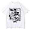 Футболка Jojo Bizarre Adventure для подростков, цветная, в стиле 80-х, гранж, корейская одежда, футболка, корейская одежда, университет, Y2k, классические аниме топы