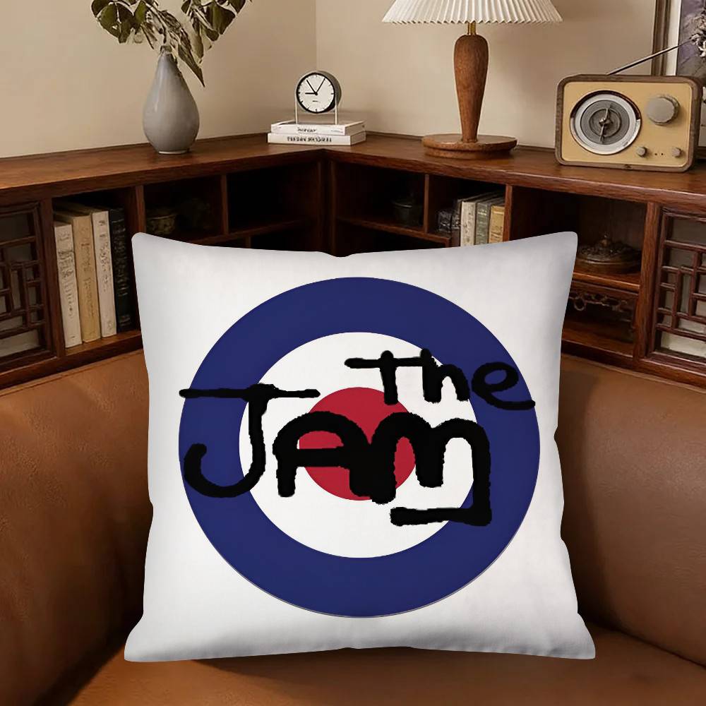 Rock Band TThe JJam Pillow Case Fashion Square Pillowcase Bedroom Sofa Room Ins Decoration Leisure