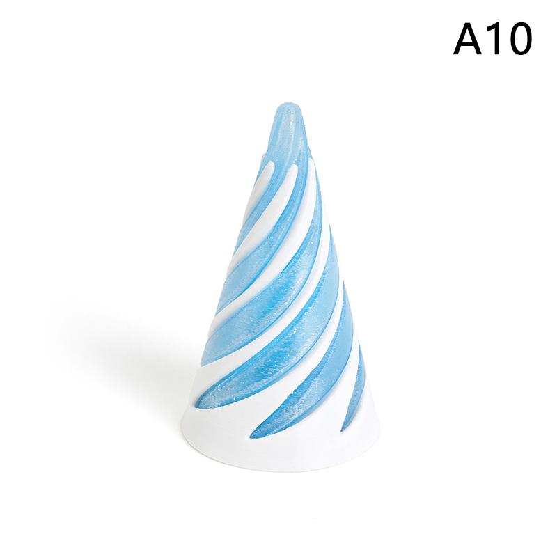 3D Printed Spiral Cone Toy Impossible Pyramid Passthrough Sculpture Pass Through Pyramid Toy Mini Vortex Thread Illusion