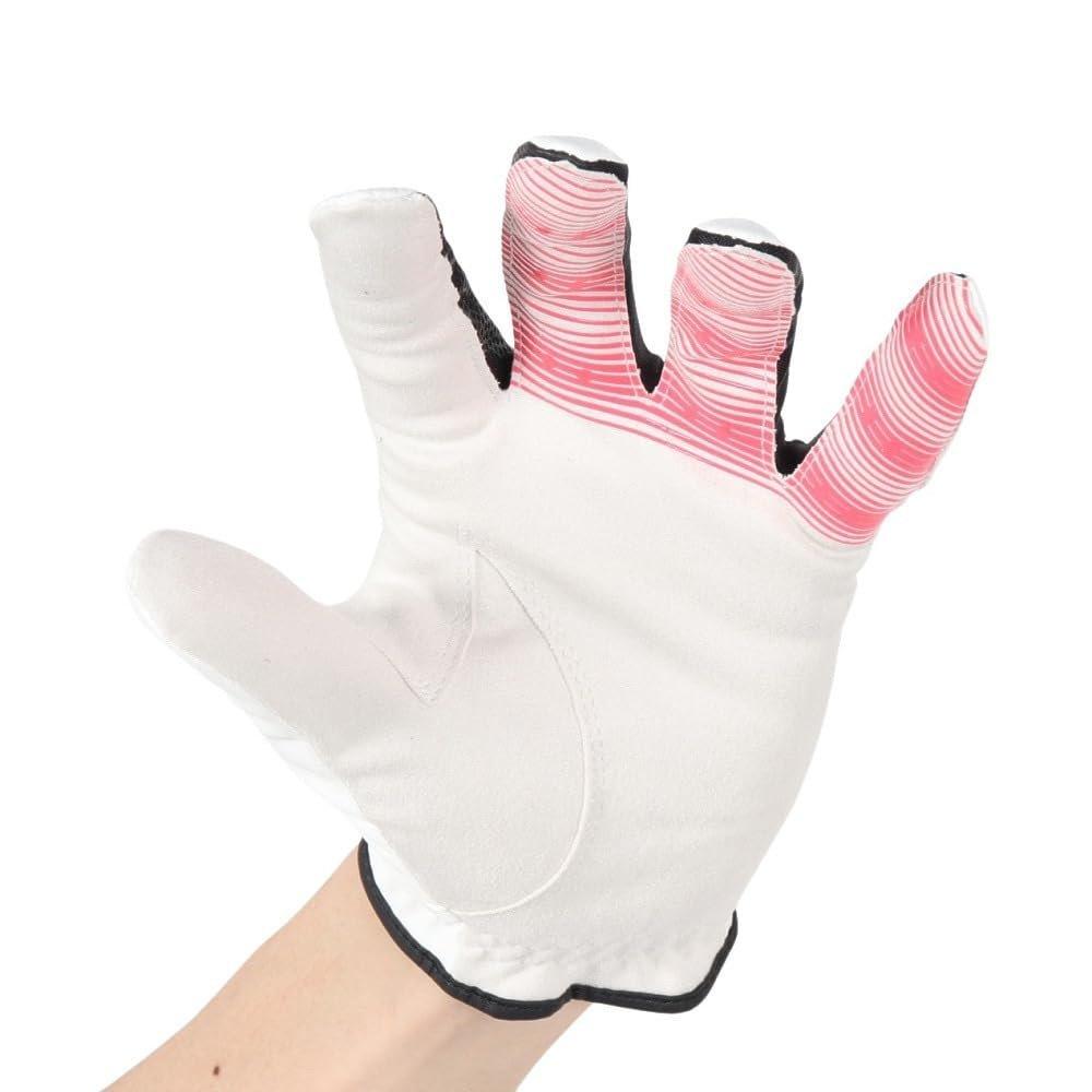 adidas Golf Glove Adizero Glove Men's Durable Soft Grip Synthetic Leather White Lucid Red KVH42 JE7177