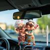 Car Pendant Old Lady Design Acrylic Hanging Accessory Car Ornament Indoor Outdoor Christmas Tree Door Window Decor