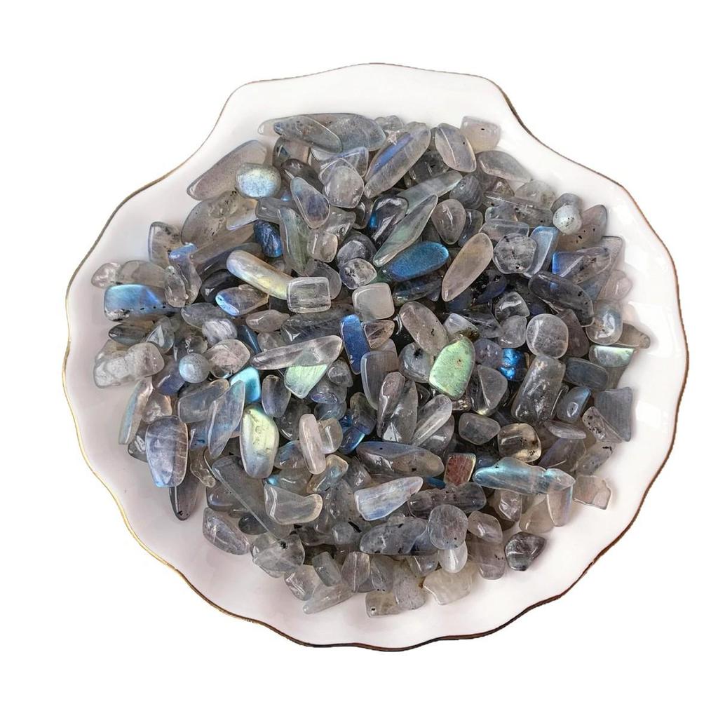 Natural Labradorite Silver Gray Raw Stone for Bonsai, Landscaping & Fish Tank Decor