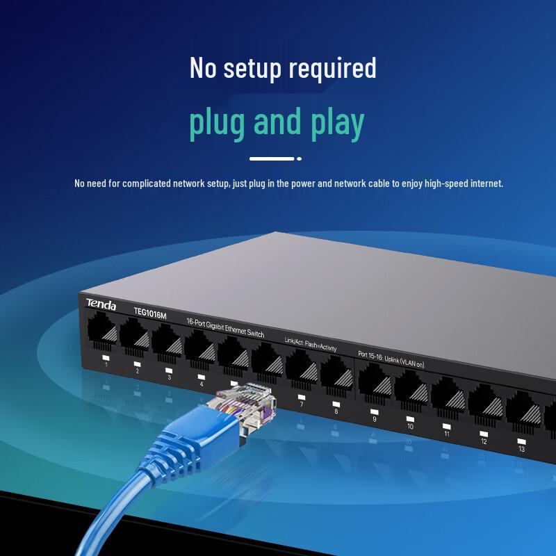 Tenda TEG1016M 16-Port Gigabit Ethernet Switch