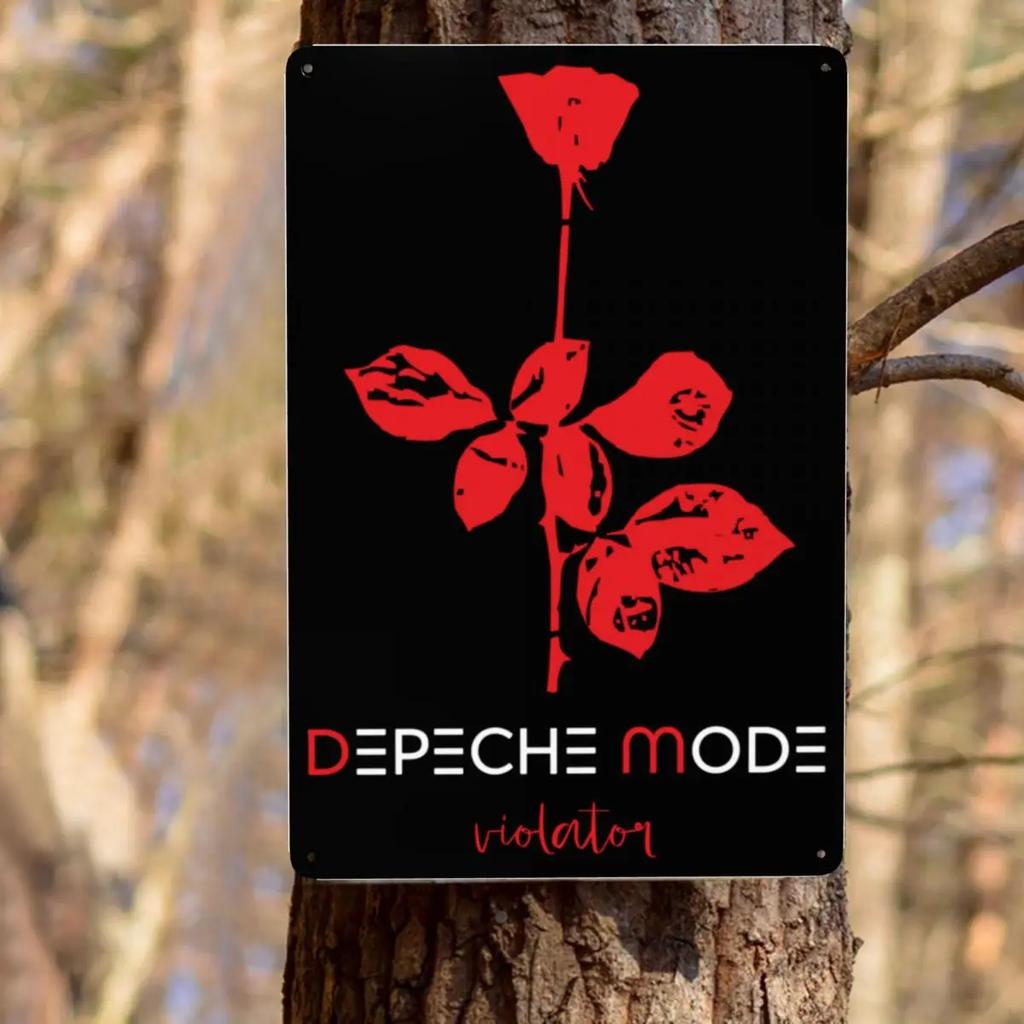 Электронный рок Depeche Cool Mode Металлическая жестяная табличка На заказ Винтажная табличка для ворот Сад Двор Мужская пещера Бар Настенный декор