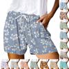 Women's Casual Summer Elastic Beach Shorts Print Casual Shorts