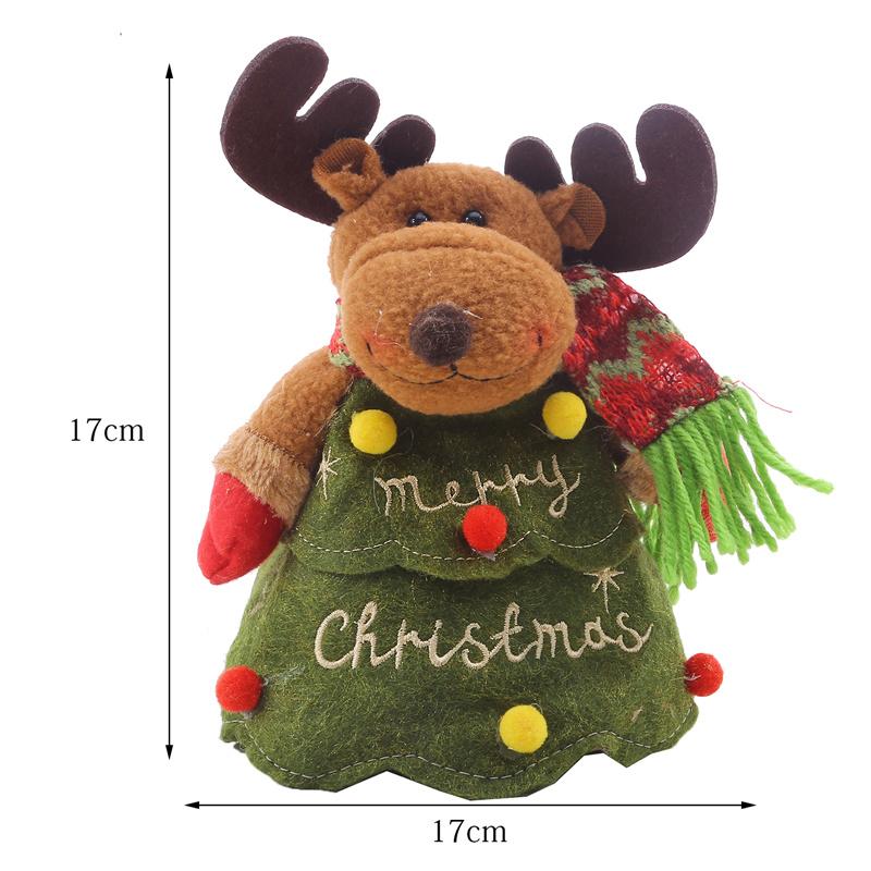 Новогодние рождественские украшения для дома Подарочный пакет Большие рождественские пакеты для конфет Праздничный мультяшный пакет для яблок в форме дерева Пакет для конфет