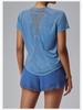 Women's Breathable Quick-Dry Mesh Short Sleeve Yoga Top – Loose Fit Fitness Training T-Shirt