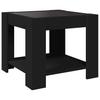LED Coffee Table Black 53 x 53 x 45 cm Engineered Wood