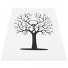 Fingerprint Tree DIY Guest Signature Sign‑In Book Canvas Thumbprint Painting