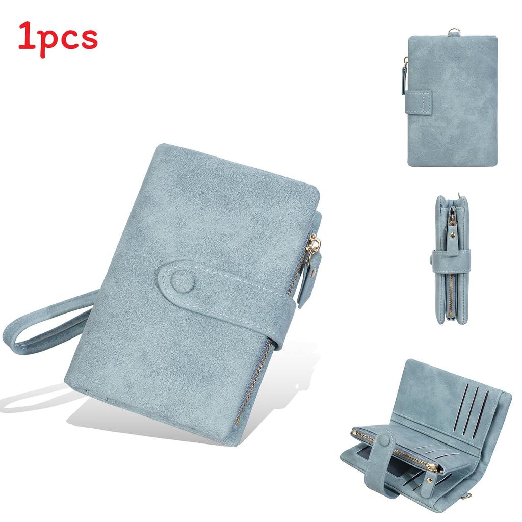 Fashion Pu Wallet For Women With Multiple Card Slots And Zipper Closure
