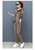 Women's Korean 3-Piece Vest Set: 2026 Autumn Long-Sleeve Sweatshirt & Plus Size Casual Sportswear.