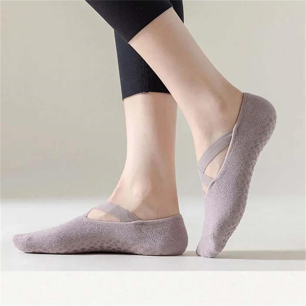 4 пары нескользящих носков для йоги до щиколотки для женщин – Идеально подходят для йоги, пилатеса и тренировок