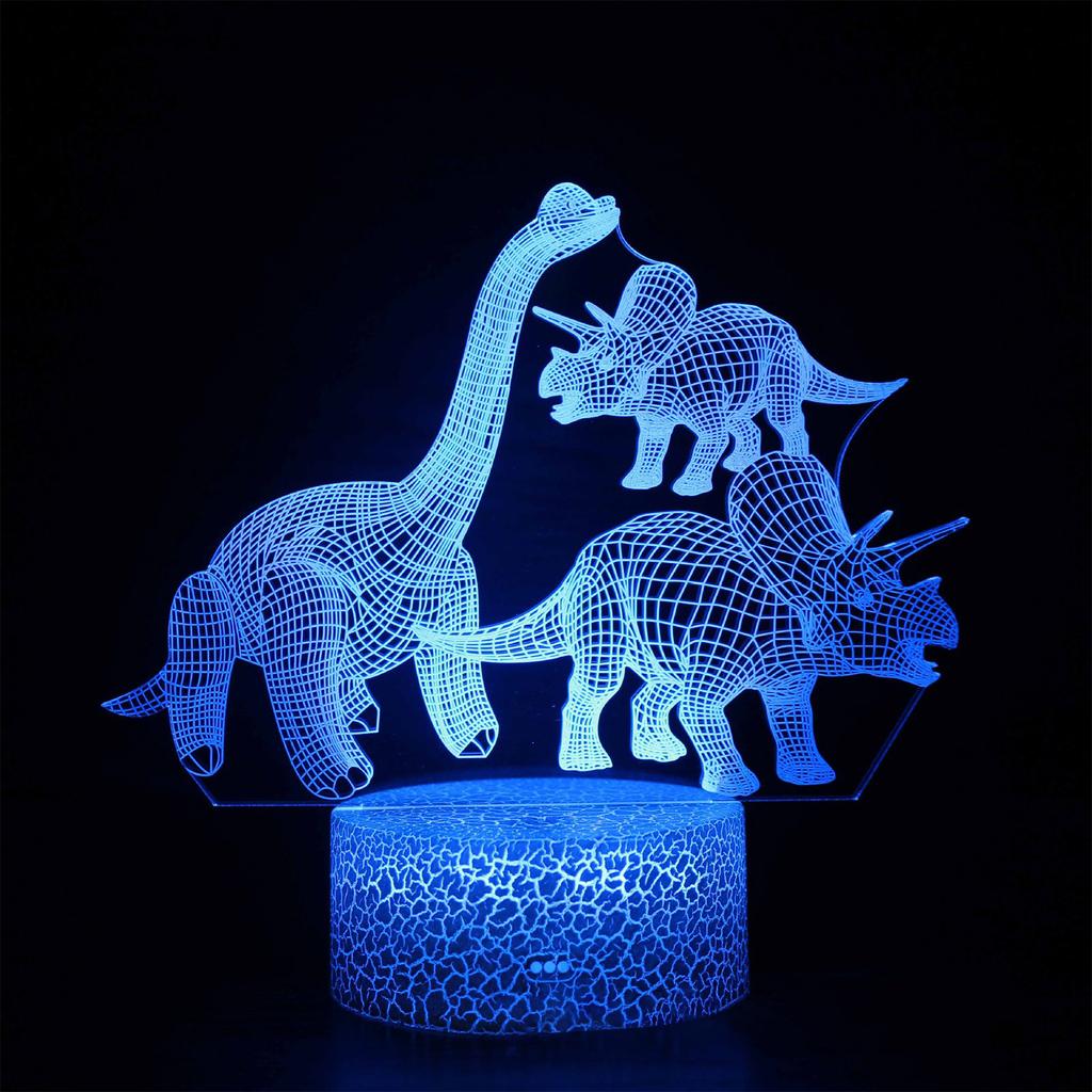 Красочный креативный 3D ночник подарочный настольный светильник визуальный свет светодиодный светильник