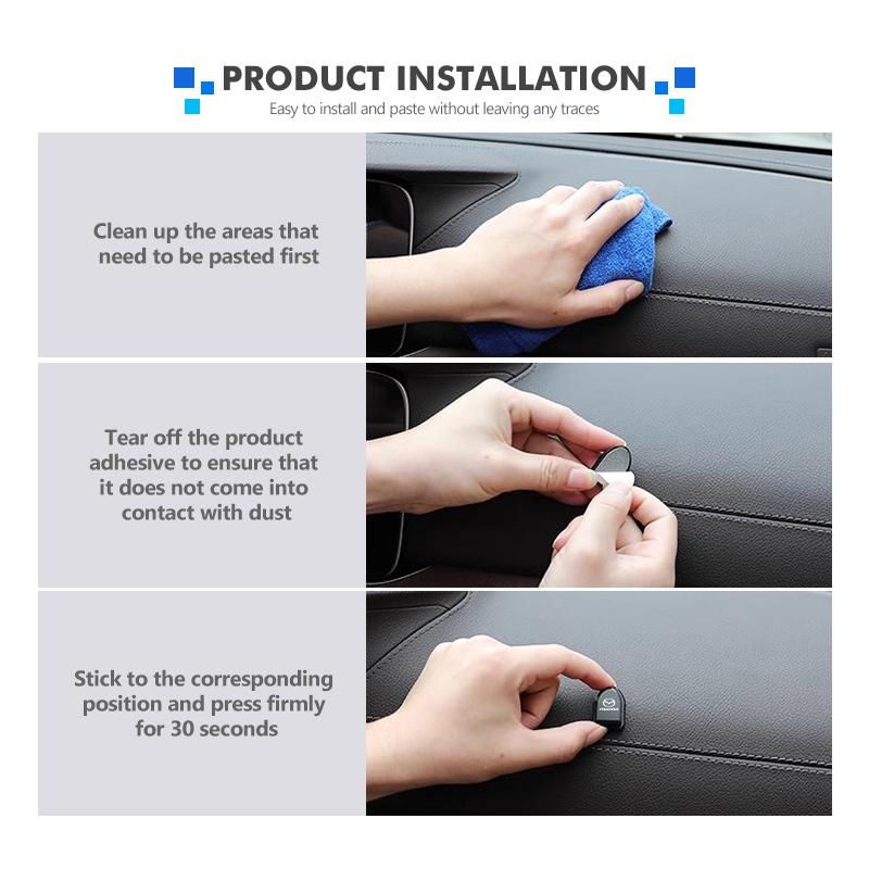 For Mazda Car Hook Organizer Storage Hanger USB Cable Headphone Key Storage Adhesive Hooks 2 3 5 6 Axela Atenza Speed 6 CX3 CX4