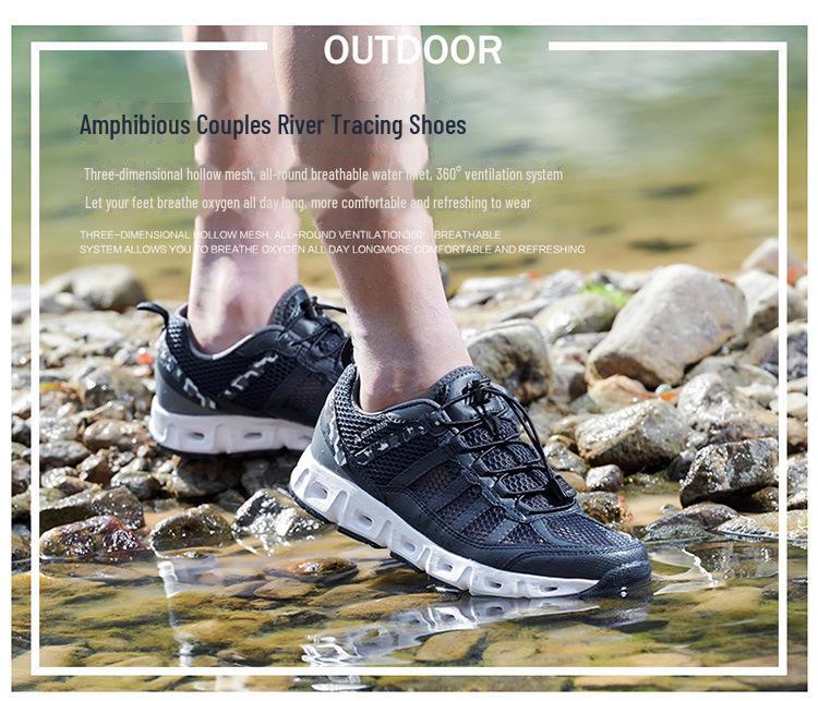 Летняя обувь River 2024 года: Мужская обувь для плавания на открытом воздухе, пляжа, снорклинга - доступны большие размеры