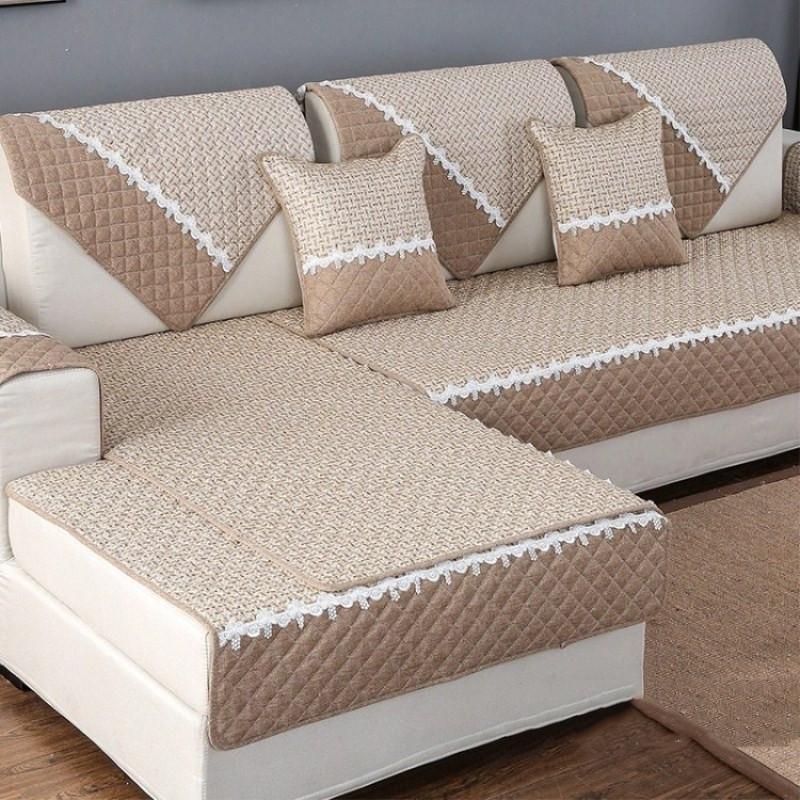 Высококачественный чехол для дивана, Полотенце для дивана, однотонная хлопково-льняная ткань, чехол для дивана, в наличии четыре сезона, полотенце для дивана