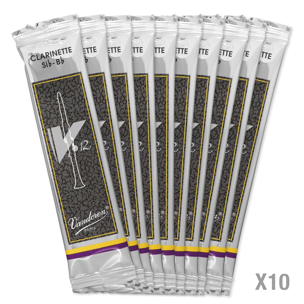 Vandoren B Clarinet Reed V.12 3-12 Strength 10pcs