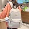 New Schoolbag for Elementary School Students  Junior High School Girls Large Capacity Letters School Backpack