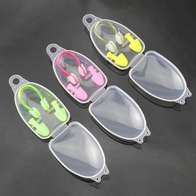 1 комплект портативных затычек для ушей, водонепроницаемых, удобных, гибких, зажимов для носа, набора затычек для ушей для плавания