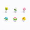 6Pcs/set Mini Flower Plant Bonsai Miniatures Resin Ornaments Moss Terrarium Micro Landscape Fairy Garden Decoration