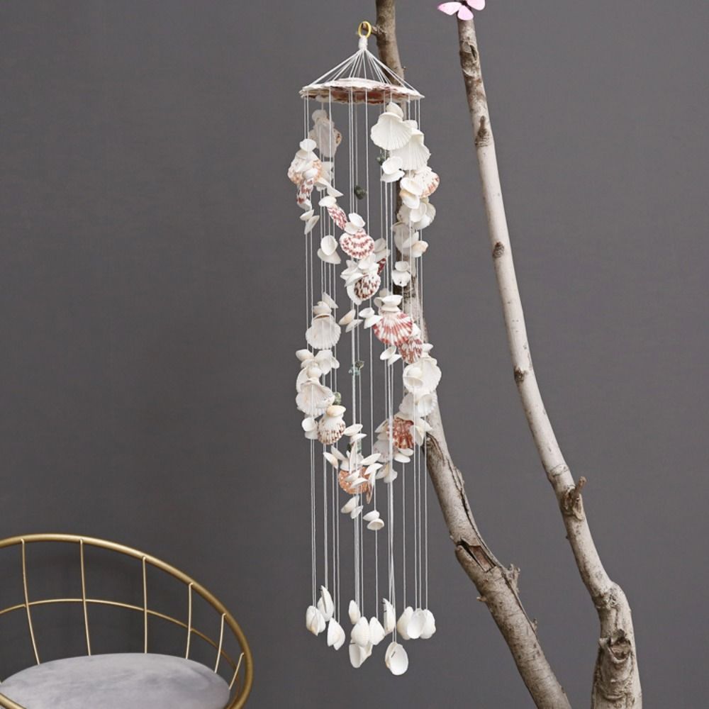 Colorful Shell Wind Chimes Yard Hanging Decor Crafts Gift Hanging Ornament Exquisite Birthday Gifts
