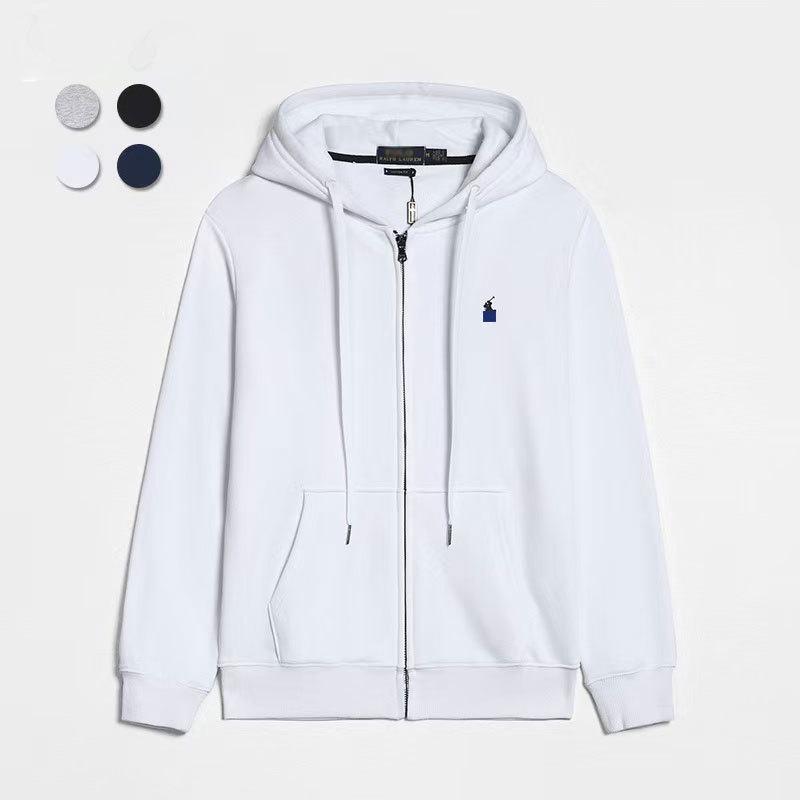 Мужской тонкий кардиган с капюшоном на весну и осень: Вышитая футболка-поло свободного кроя однотонная и больших размеров