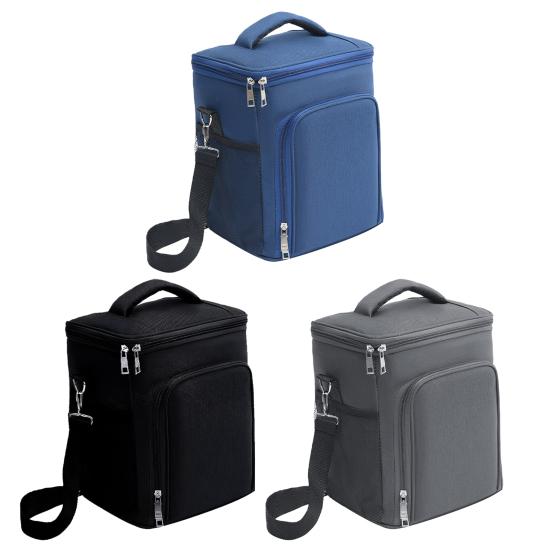 Большая изолированная сумка для обеда с ручкой, двойная расширяемая изоляционная сумка, герметичные охлаждающие камеры для кемпинга, портативная большая сумка для обеда