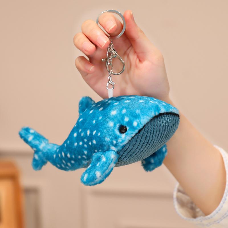 20-80CM New Cartoon Blue Shark Stuffed Plush Toys Big Fish Whale Soft Animal Pillow Dolls