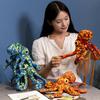 Soft And Huggable Leopard Print Octopus Plush Toy For Kids Ocean-themed Fun