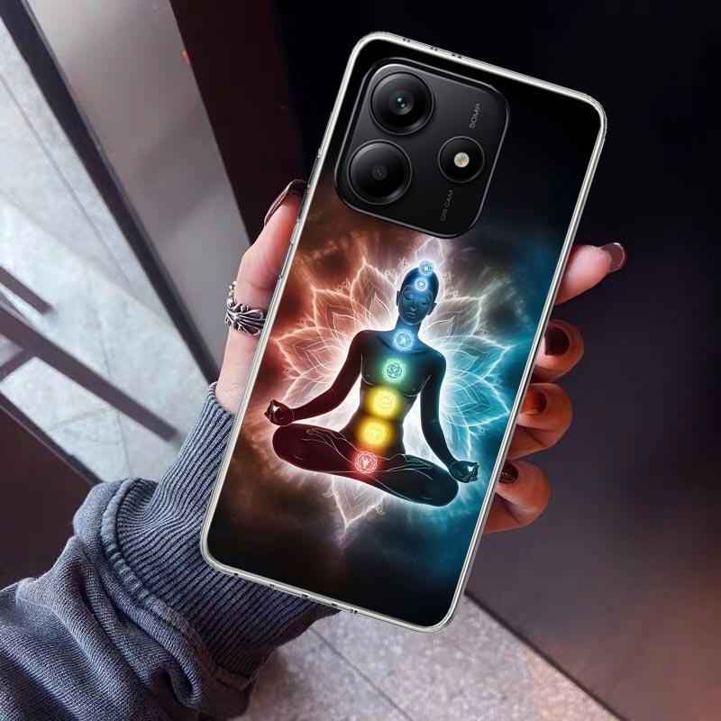Yoga Chakra Spiritual Energy Universe Phone Case For Xiaomi Redmi Note 10 11 12 13 14 15 Pro Plus 11S 12S 14S 11T 11E 10S Soft T