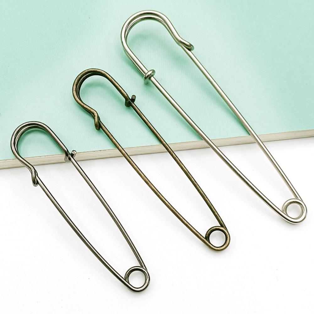 10pcs Metal Large Safety Pins 50/60/70mm Craft Making Materials High Quality Brooch Pins DIY