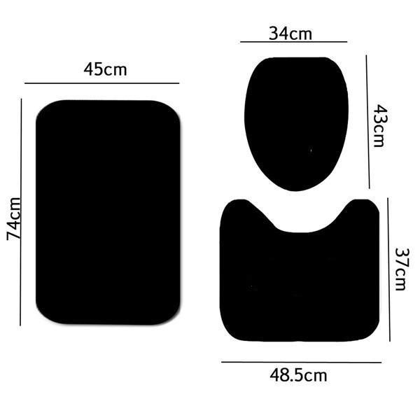 4 шт., полный комплект, занавеска для душа, крышка унитаза, чехол для сиденья, коврик для декора ванной комнаты, водонепроницаемая занавеска для душа, нескользящие коврики