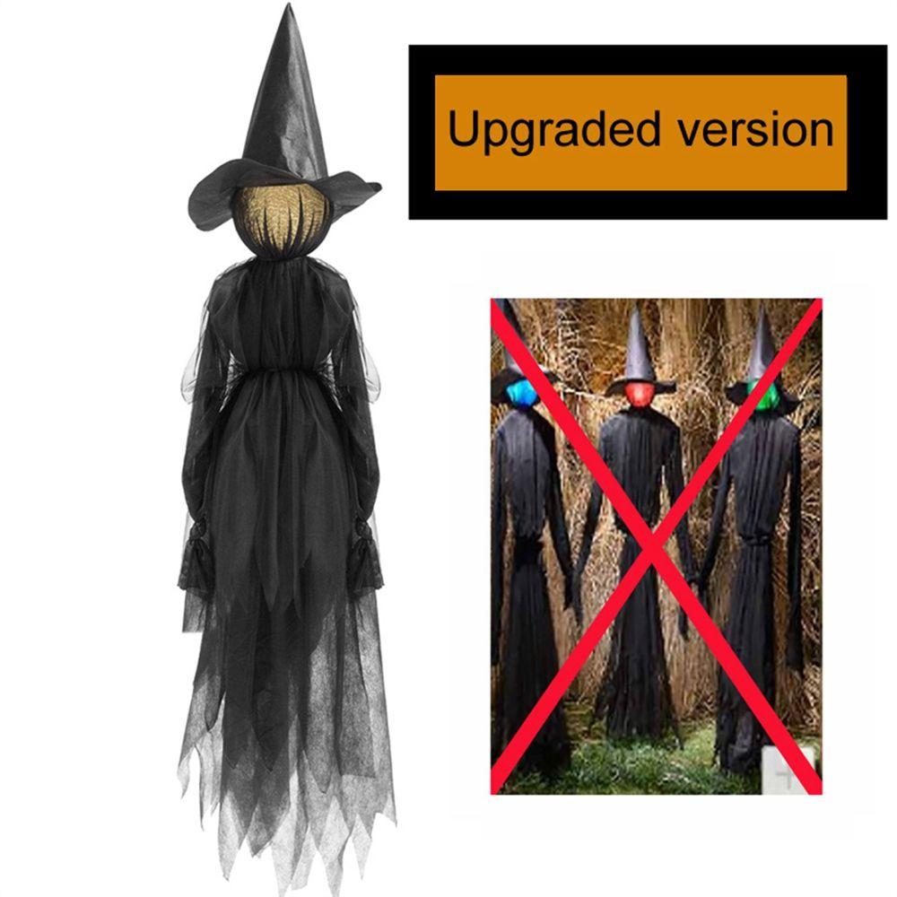 Sensor Party Decor Outdoor Halloween Decorations Screaming Witches Halloween Prop Light-Up Witches
