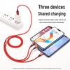 USB-кабель для быстрой зарядки 3-в-1: Совместимо с устройствами Apple, Huawei, Type-C и Android, Универсальное зарядное устройство 3A