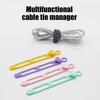 Silicone Cable Tie Earphone Phone Charger Computer Power Cord Bundling