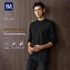 HLA Men's Long Sleeve Core-spun Warm Deodorizing Pullover