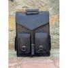 Leather Genuine Backpack Black Leather Rucksack Boho Festival