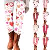 Women's Pants Valentine's Day Prints Stretchy Soft Bottoms Casual Home Sleeping Pants