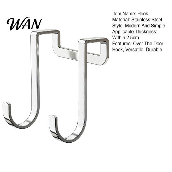 Kitchen Cabinet Hooks Heavy Duty Bunk Bed Hook, Stainless Steel No Drill Over The Metal Hook For Renters Door Space Saving Organizer for Bathroom And
