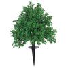 2pcs Artificial Boxwood Topiary   Tree Faux Bushes Shrubs with Ground Spike for Front Porch Outdoor Garden Decor