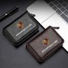 1Pcs Leather Car Driver's License ID Card Bank Card Wallet Car Accessories For Cayenne Macan 911 Gt3 918 928 944 968 Boxster Panamera