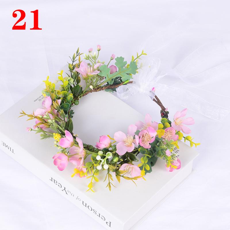 1шт повязка на голову для женщин модная цветочная повязка на голову фотосессии диадемы венок цветок свадьба доступно несколько вариантов