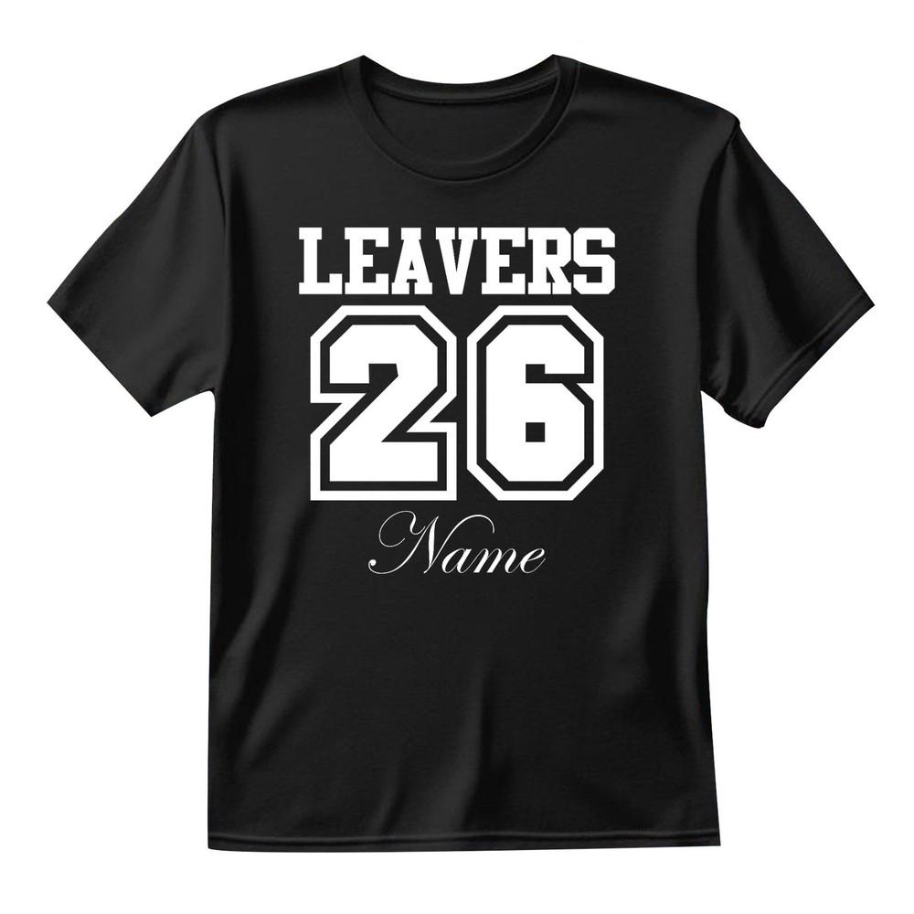 Personalised School Leavers 2026 T Shirt Unisex Gift For School Name Graduation