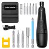 And Manual Switching USB Rechargeable Small Handheld Electric Screwdriver Set Equipped with LED Ergonomic Design for Easy Ideal for Home and Japanese
