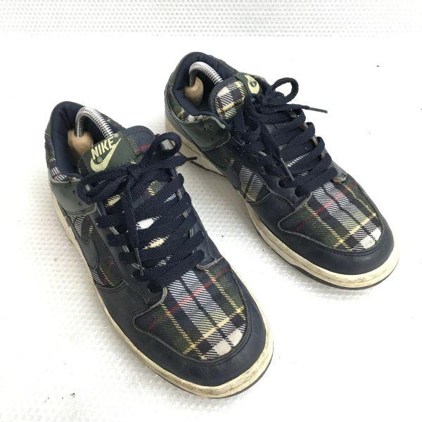 Nike Кроссовки DUNK LOW PREMIUM 26.0 темно-синий клетчатый узор(ИСПОЛЬЗОВАЛ)